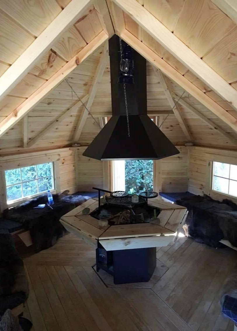 camping grill bbq cabin