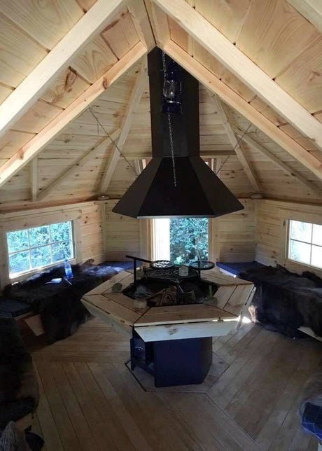 camping grill bbq cabin