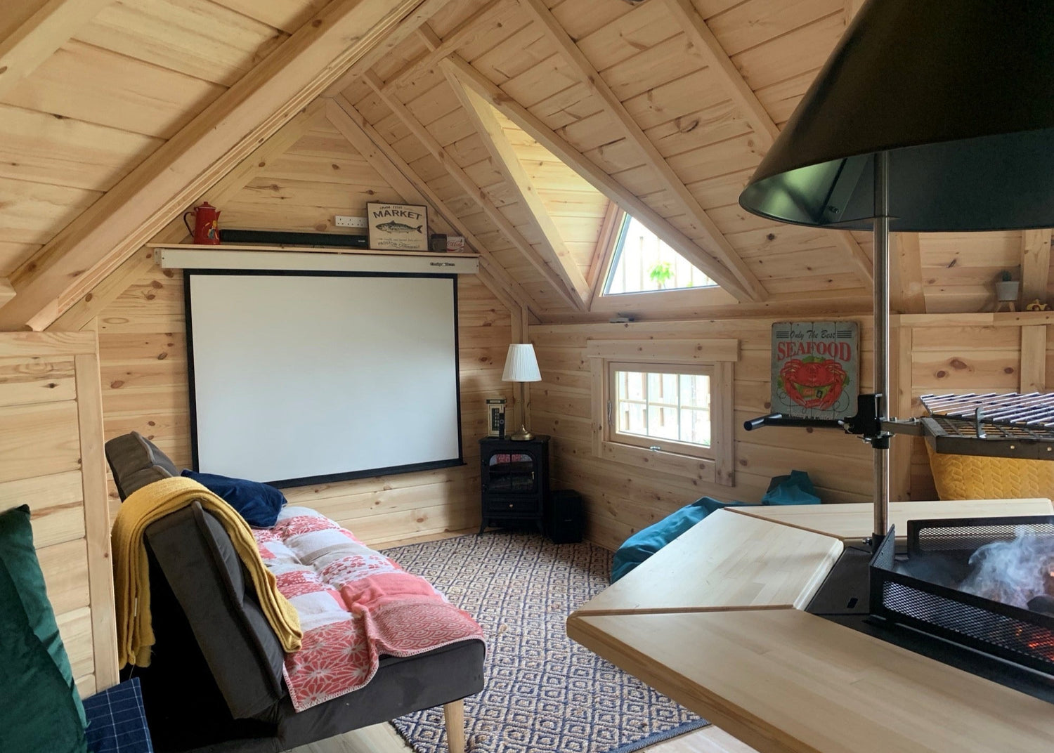 camping grill bbq cabin