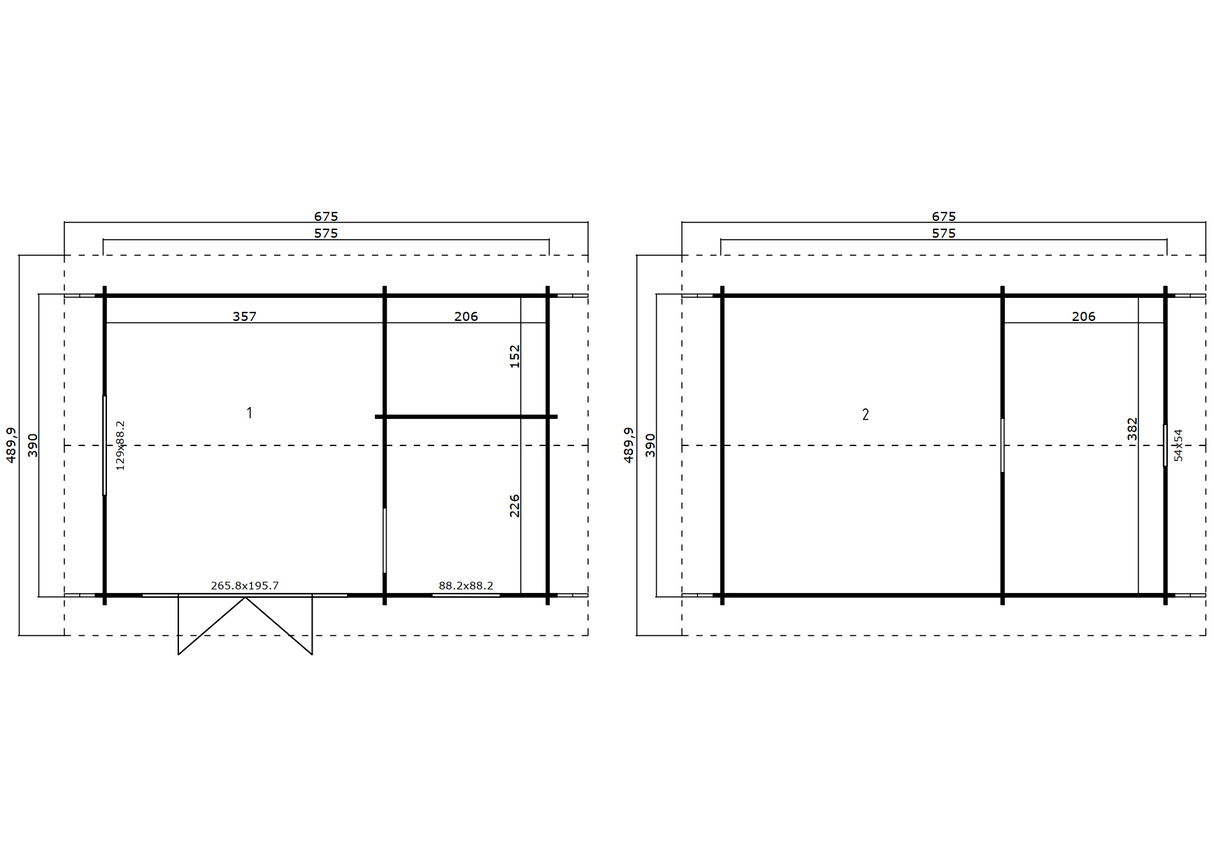 Catnip Log Cabin Floor Plan