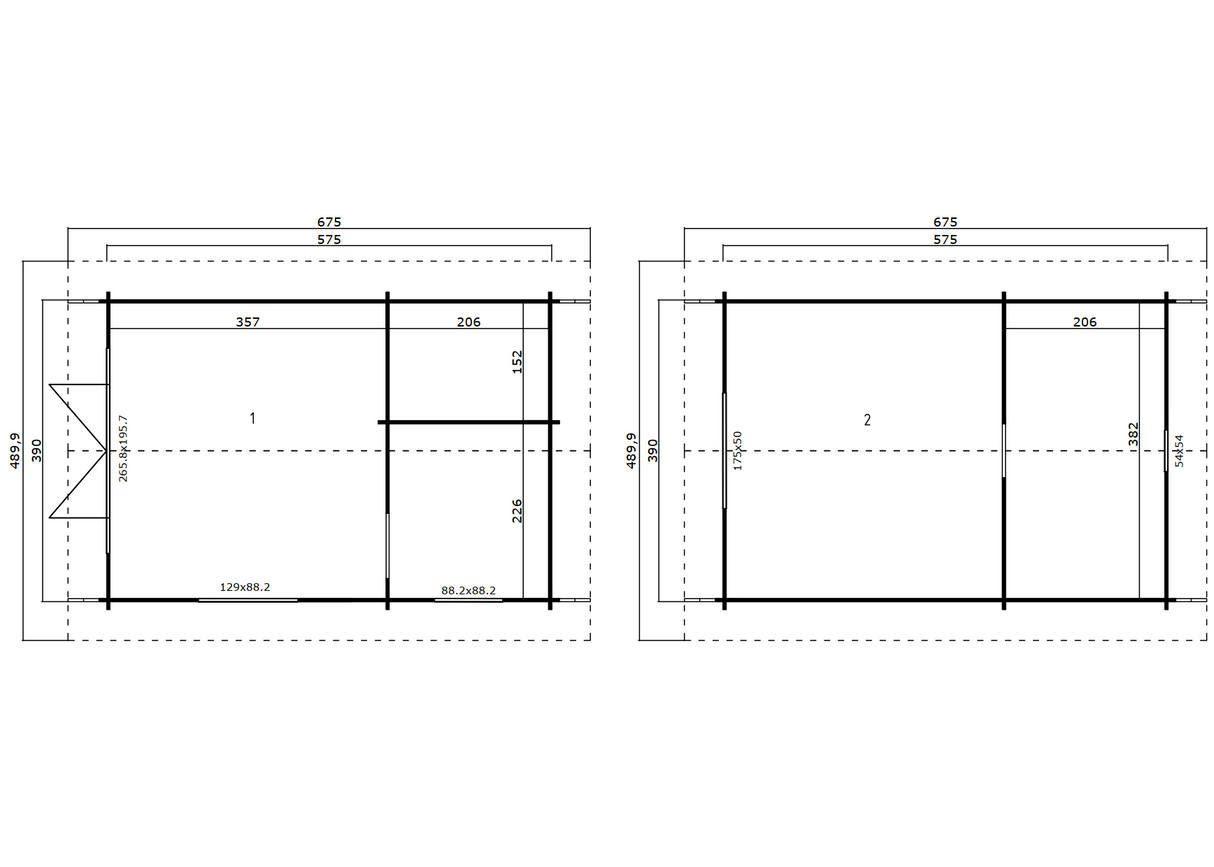 drake log cabin floor plan