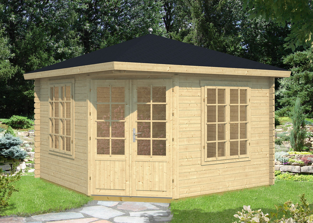 holkham log cabin summerhouse