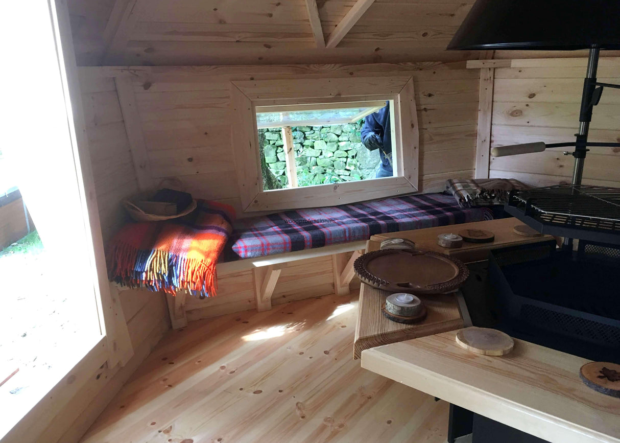 kota bbq log cabin hut