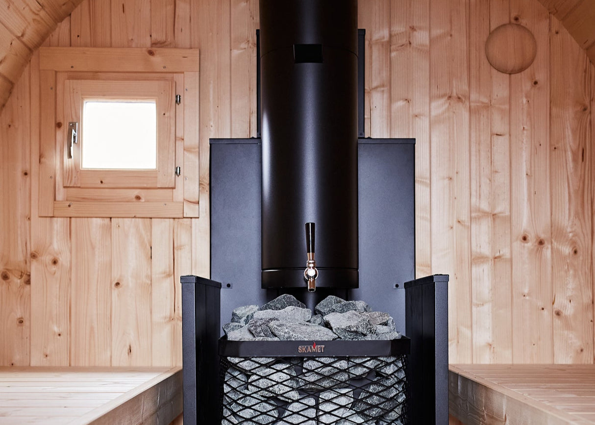 winterton sauna hut interior