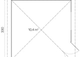 holkham log cabin floor plan